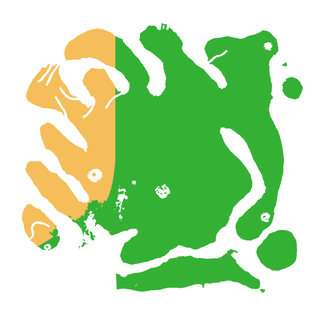 Biome Rust Map: Procedural Map, Size: 3500, Seed: 963980907