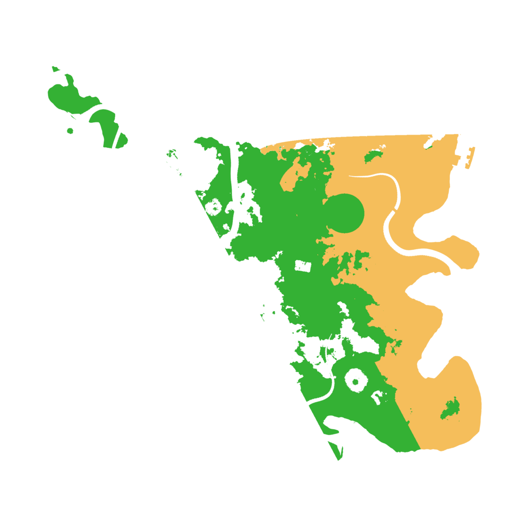 Biome Rust Map: Procedural Map, Size: 3500, Seed: 742742