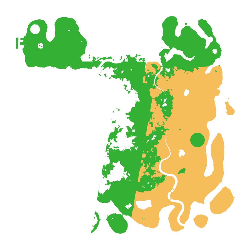 Biome Rust Map: Procedural Map, Size: 4500, Seed: 34724