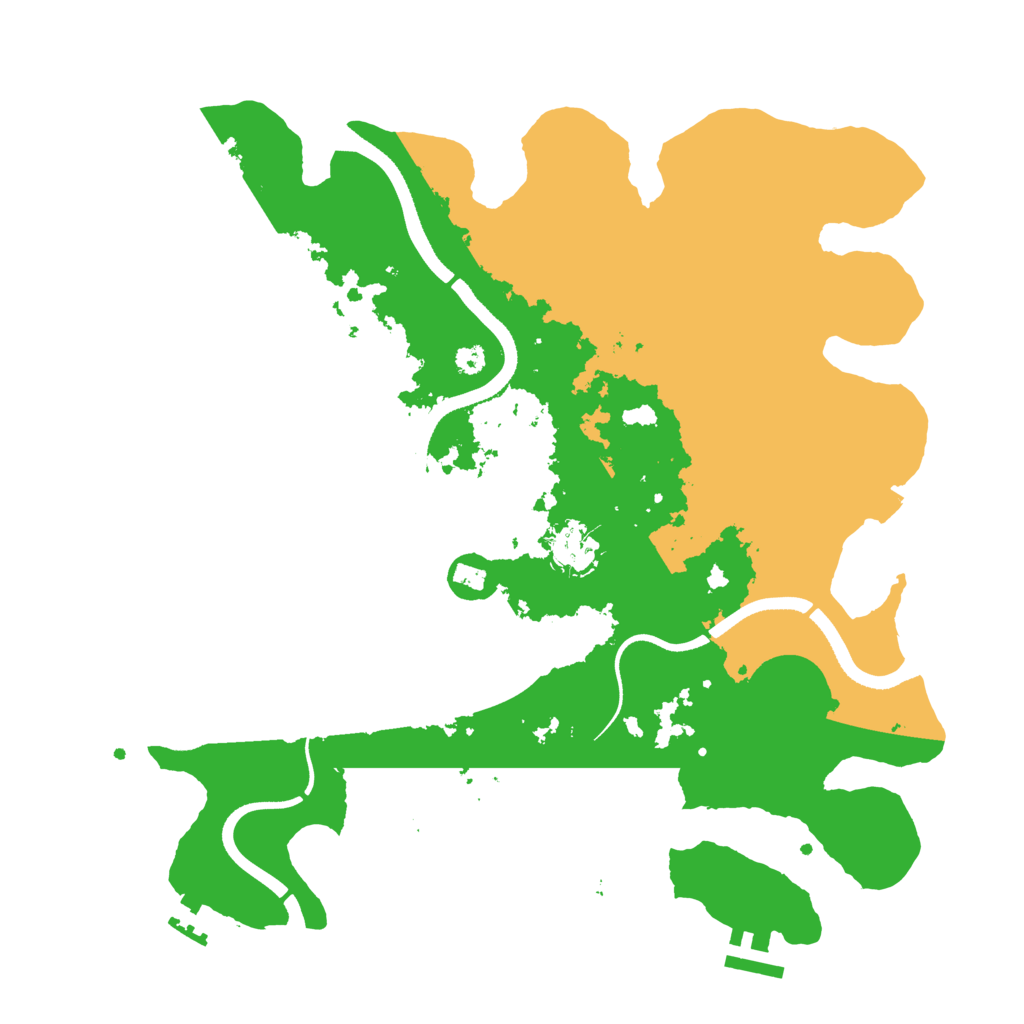 Biome Rust Map: Procedural Map, Size: 3500, Seed: 135047455