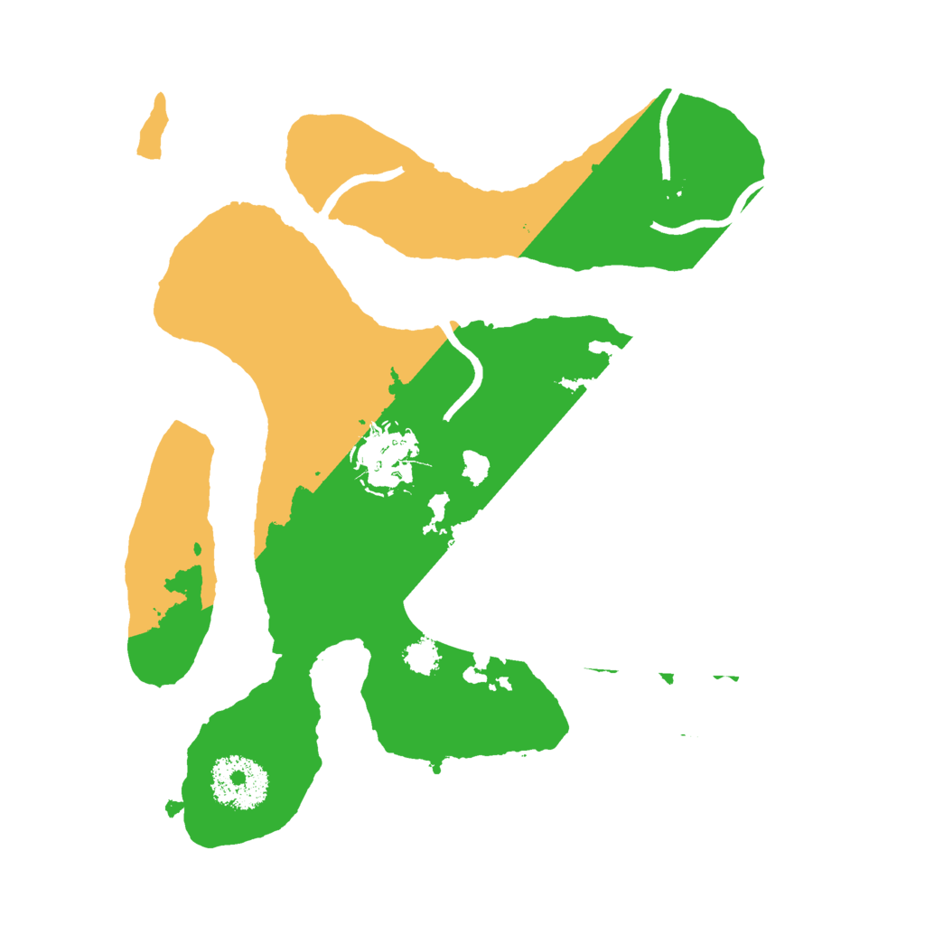 Biome Rust Map: Procedural Map, Size: 2500, Seed: 995187502