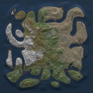 Thumbnail Rust Map: Procedural Map, Size: 4000, Seed: 79616, 20 Monuments