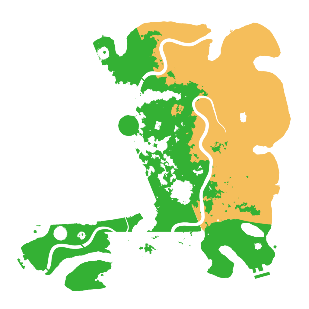 Biome Rust Map: Procedural Map, Size: 4000, Seed: 79616
