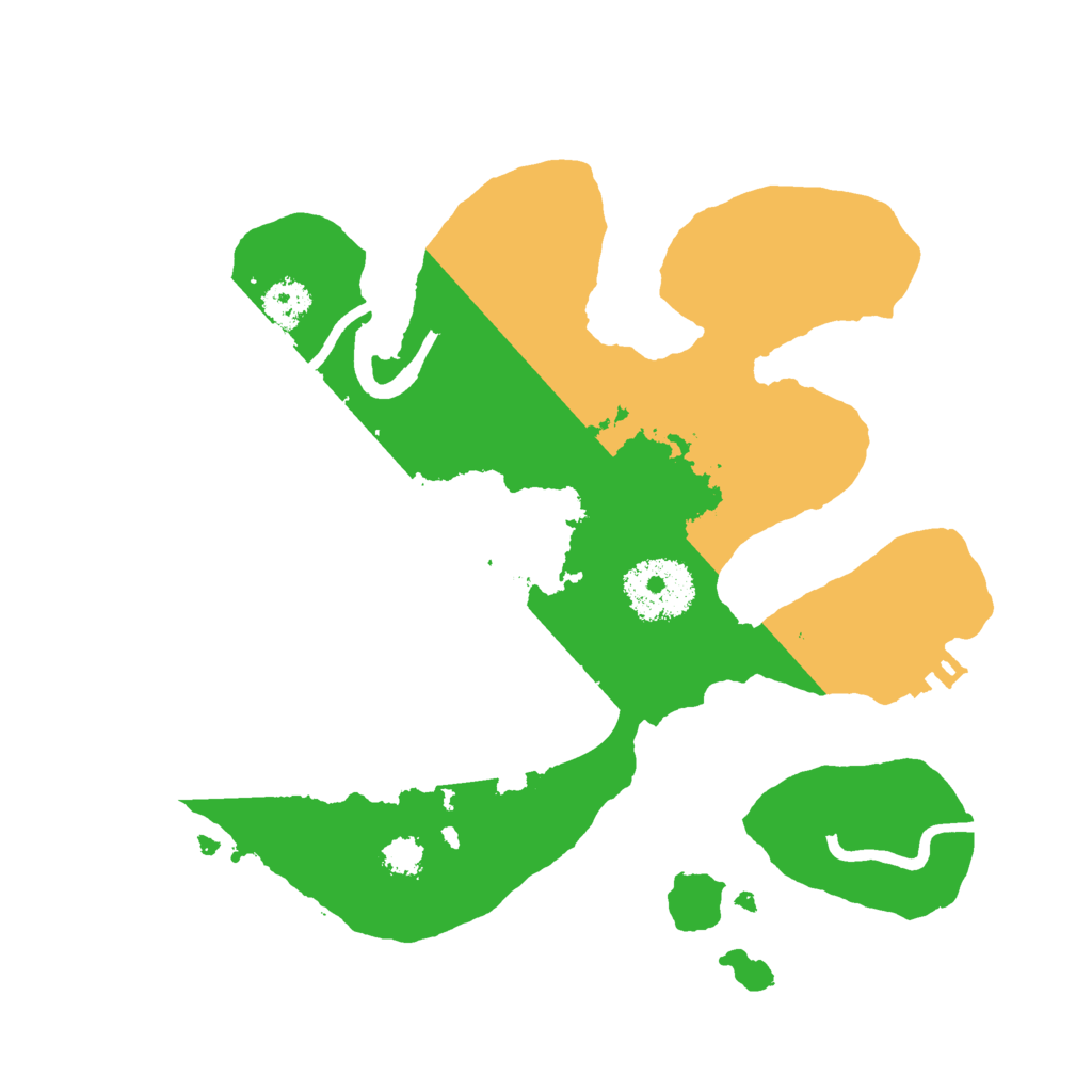 Biome Rust Map: Procedural Map, Size: 2500, Seed: 1984