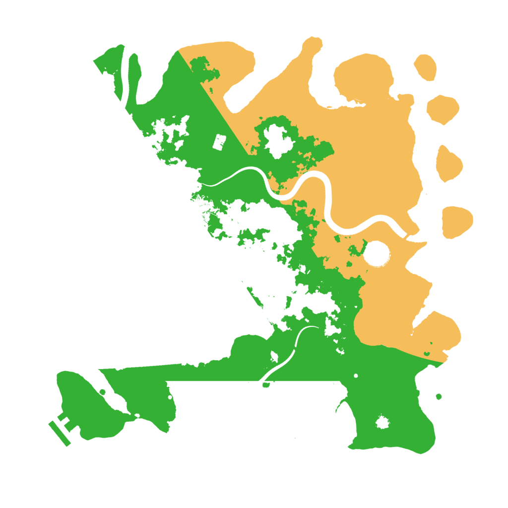 Biome Rust Map: Procedural Map, Size: 3500, Seed: 86127004