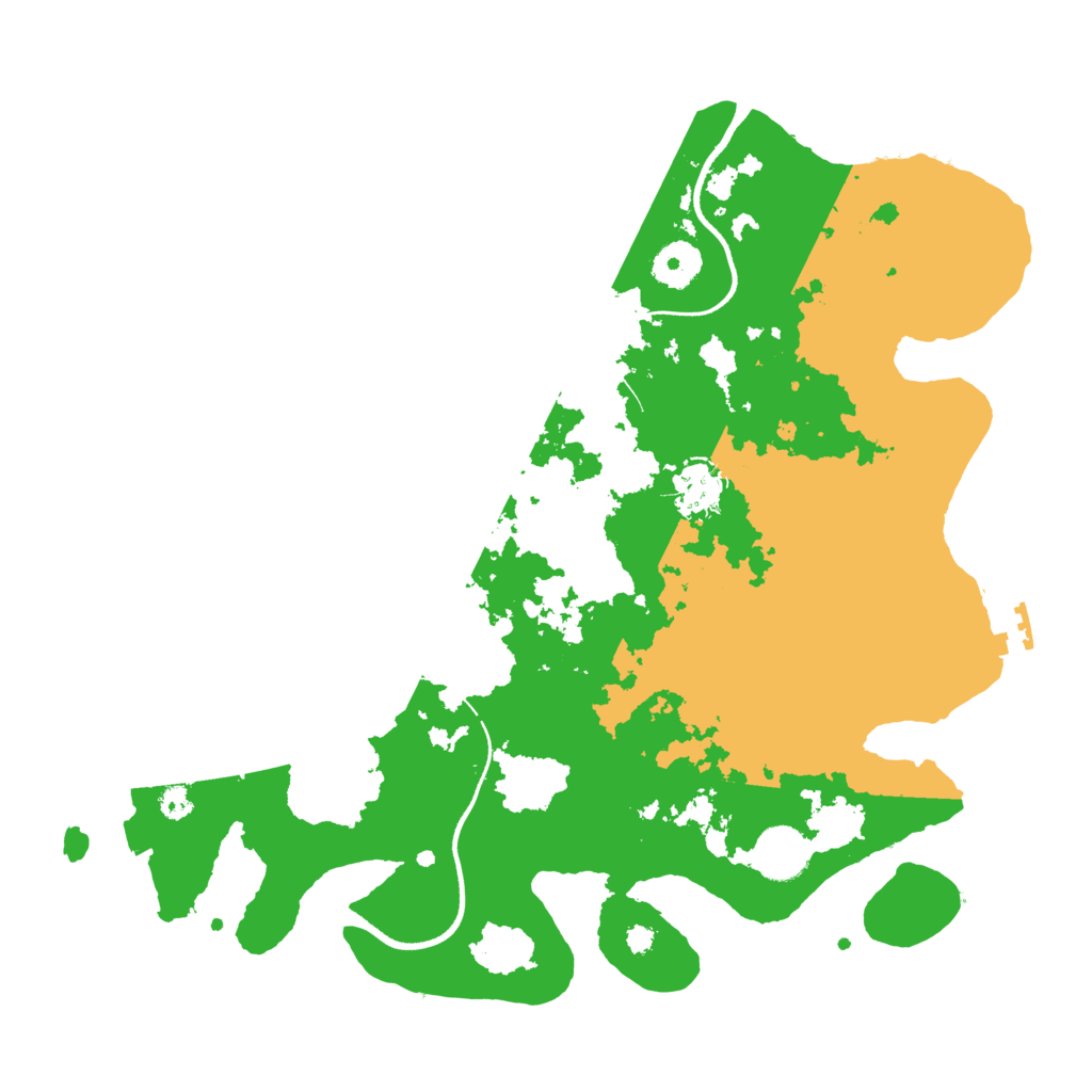 Biome Rust Map: Procedural Map, Size: 3500, Seed: 64895