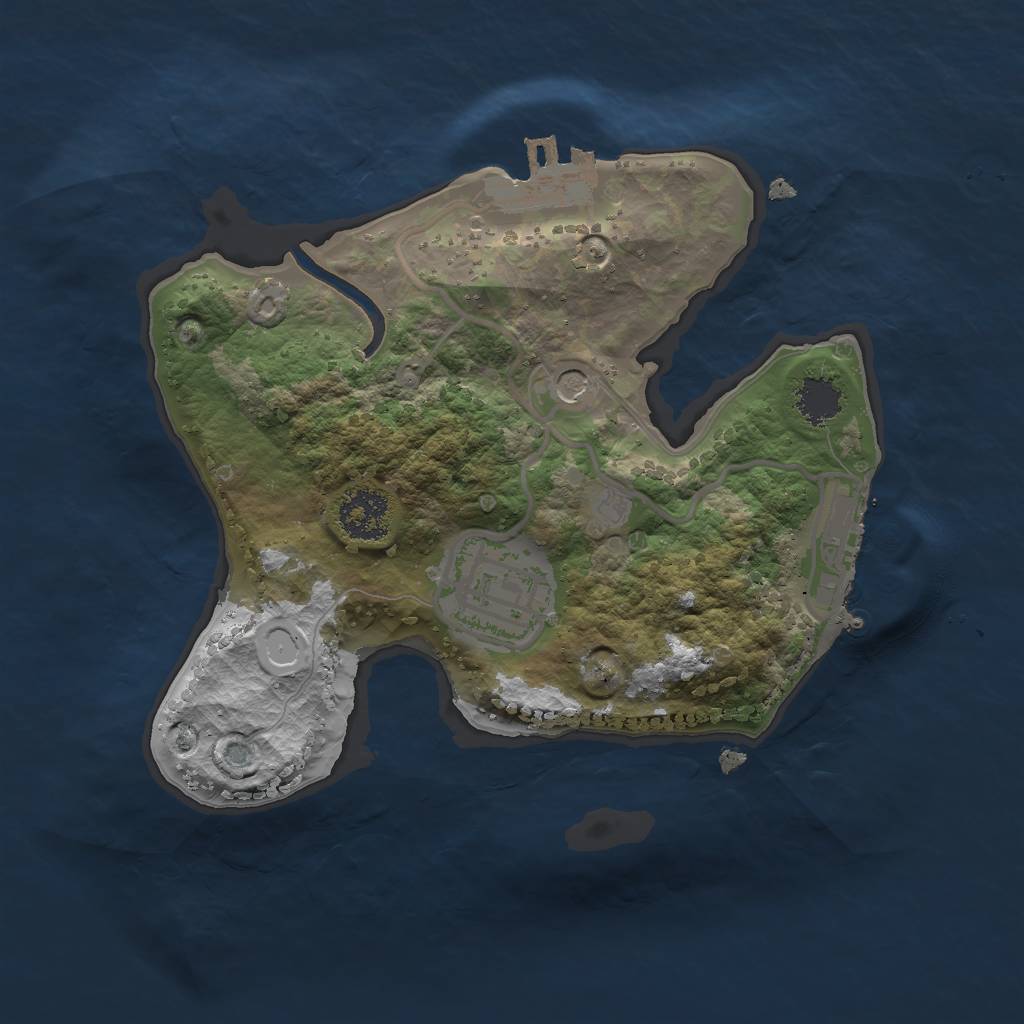 Rust Map: Procedural Map, Size: 2000, Seed: 911, 11 Monuments