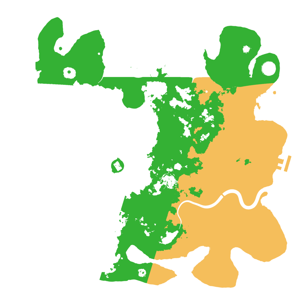 Biome Rust Map: Procedural Map, Size: 3800, Seed: 32185