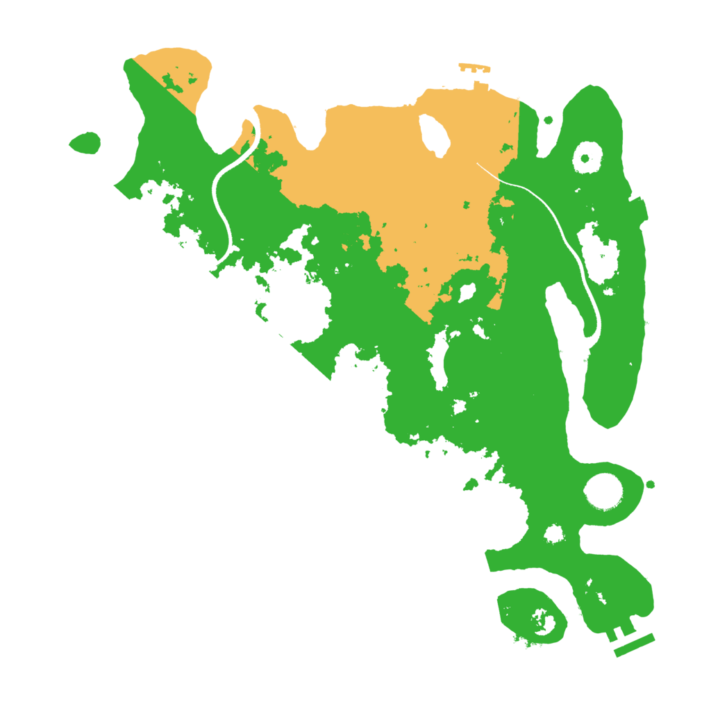 Biome Rust Map: Procedural Map, Size: 3400, Seed: 1236567