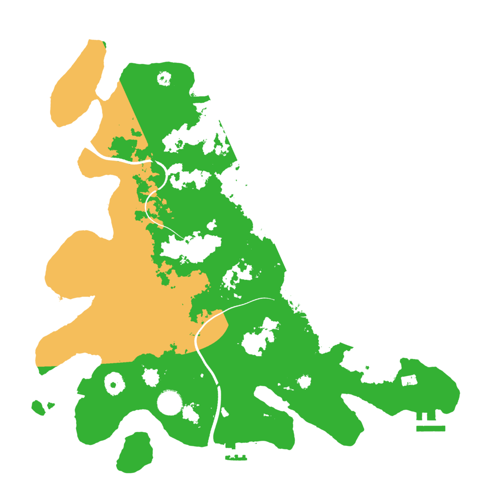 Biome Rust Map: Procedural Map, Size: 3500, Seed: 2069656898