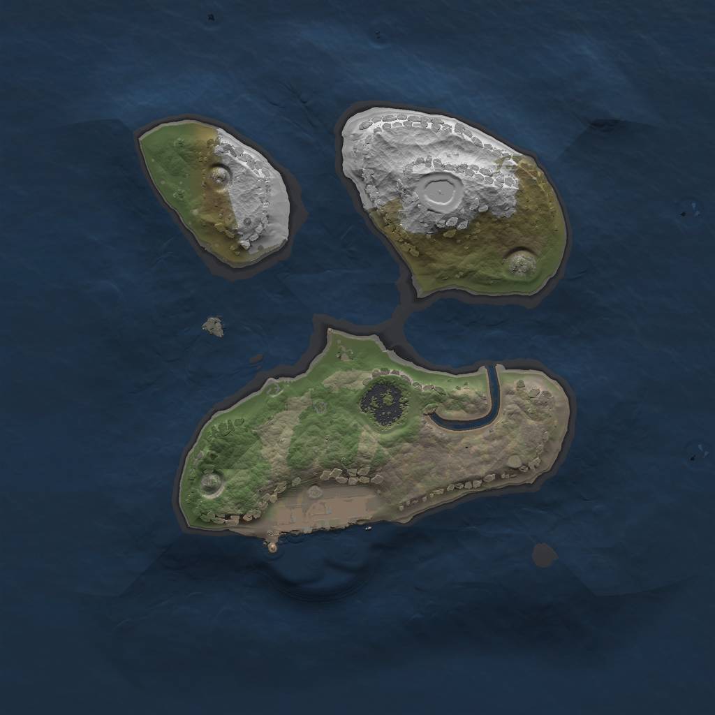 Rust Map: Procedural Map, Size: 1750, Seed: 81921, 7 Monuments