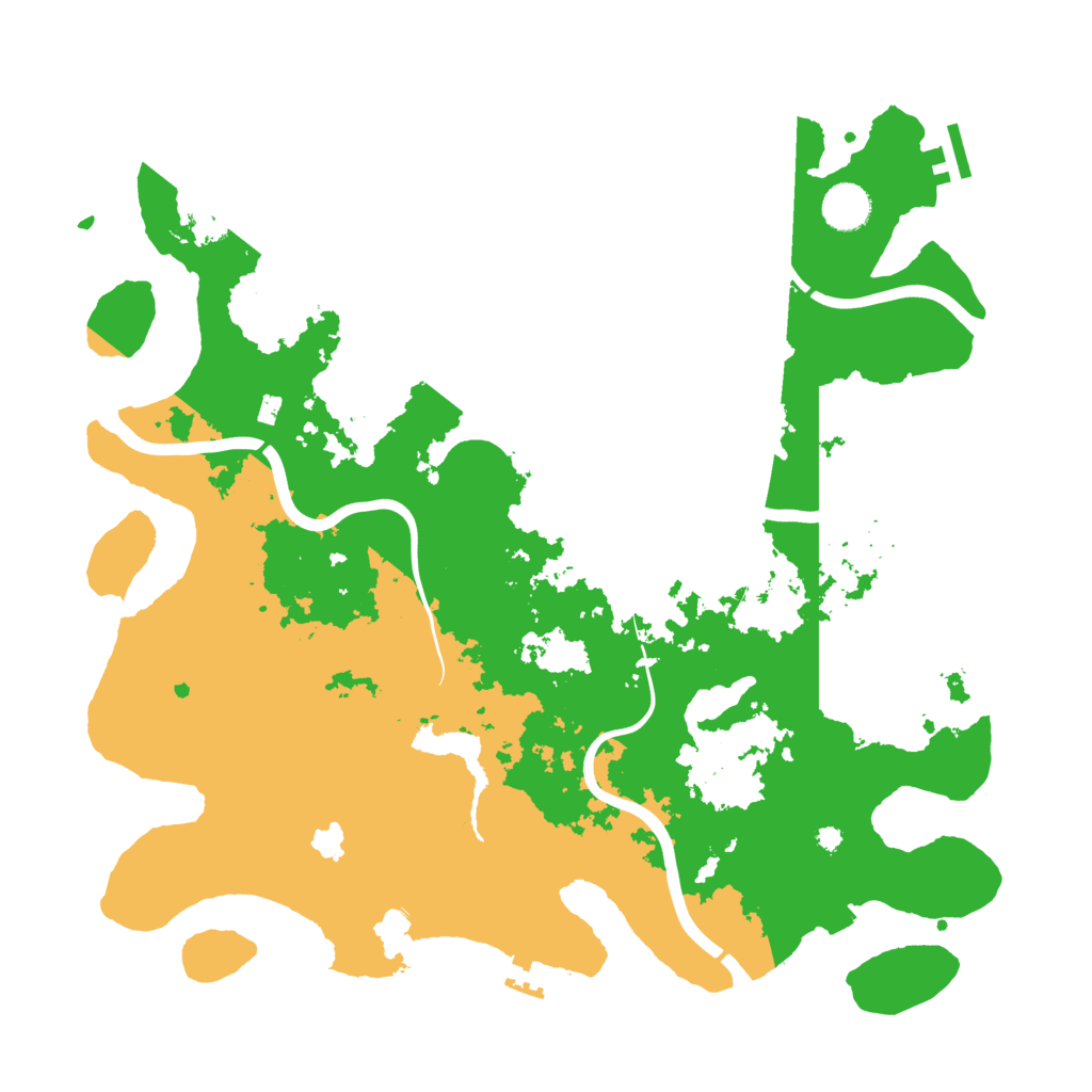 Biome Rust Map: Procedural Map, Size: 4000, Seed: 2024953431