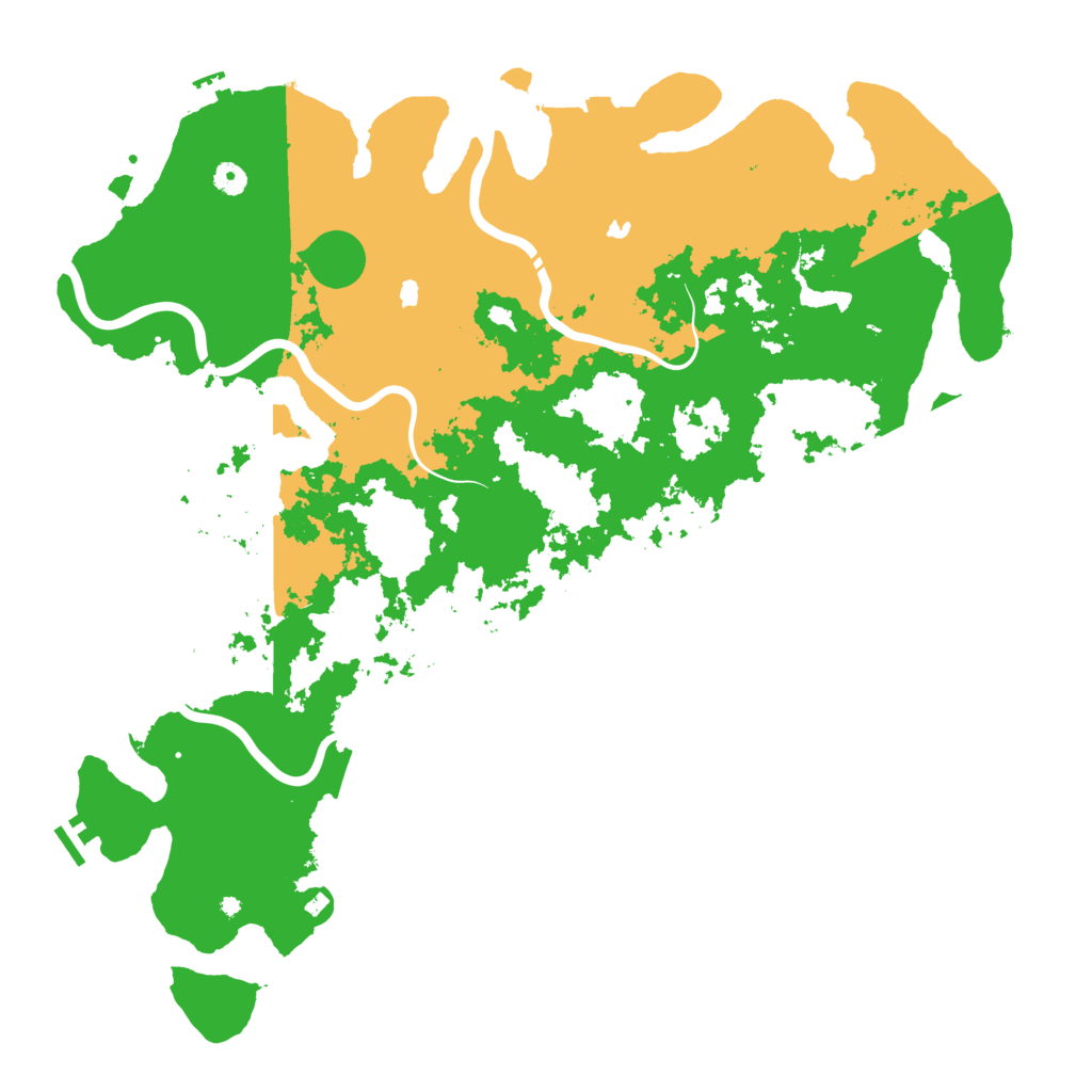 Biome Rust Map: Procedural Map, Size: 5000, Seed: 1376075