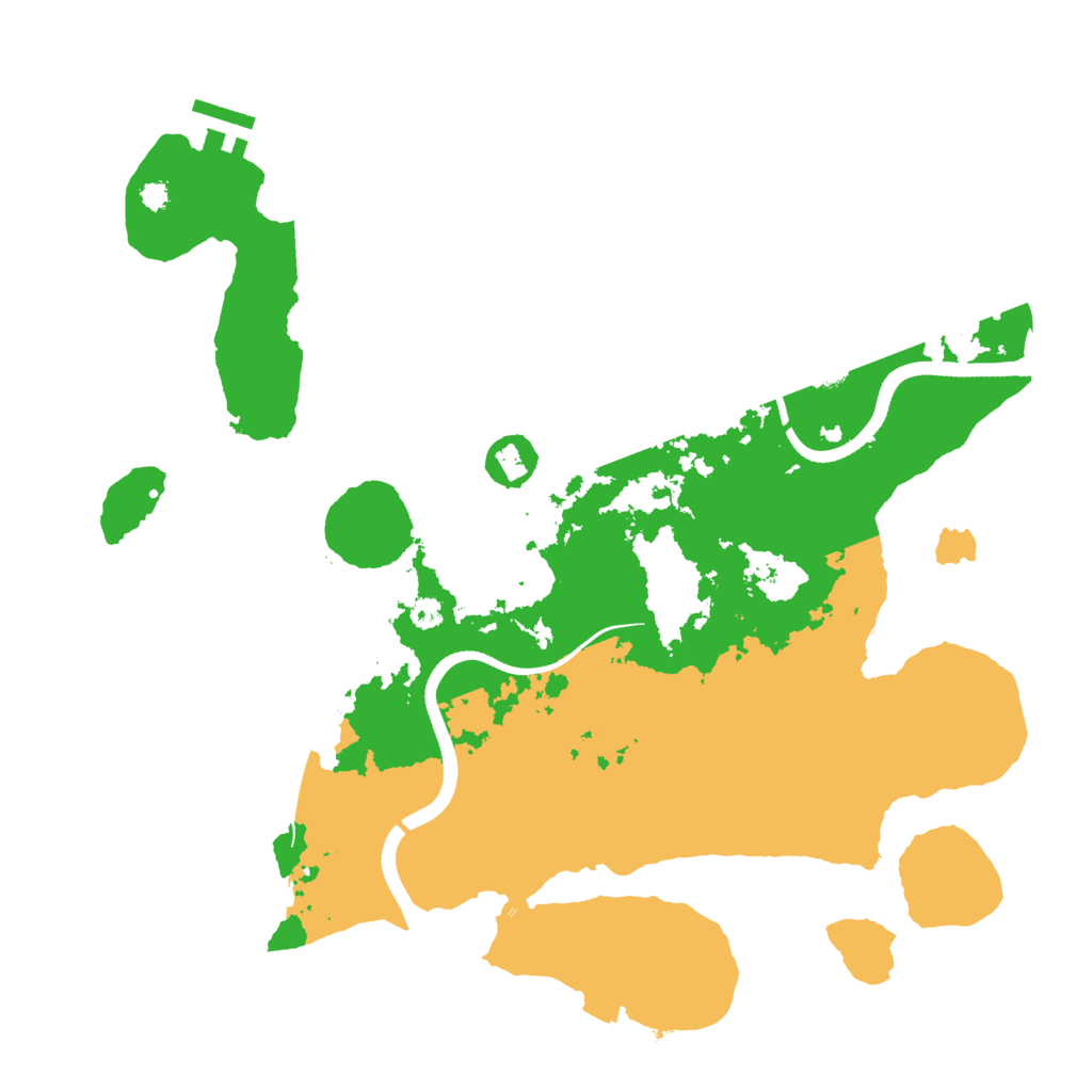 Biome Rust Map: Procedural Map, Size: 3500, Seed: 81921