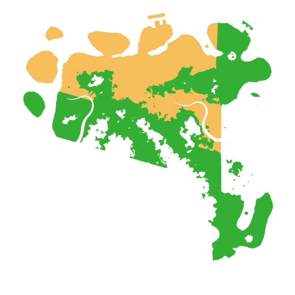 Biome Rust Map: Procedural Map, Size: 3500, Seed: 579832