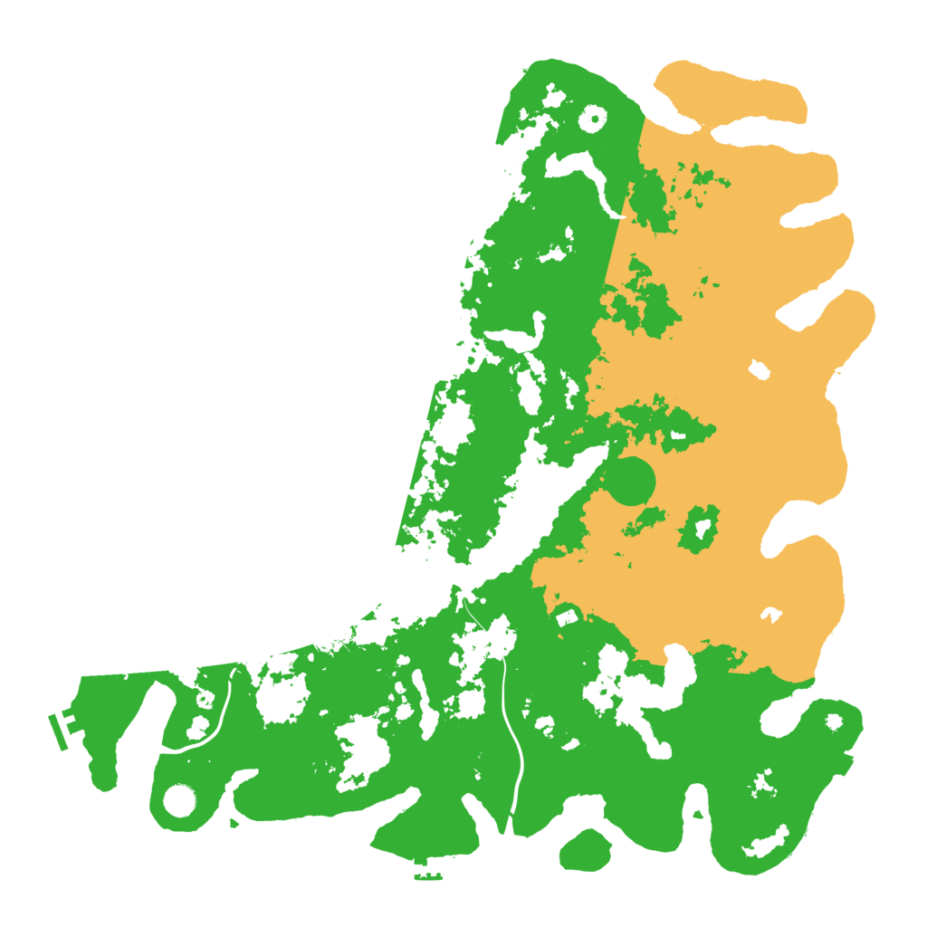Biome Rust Map: Procedural Map, Size: 5000, Seed: 32716