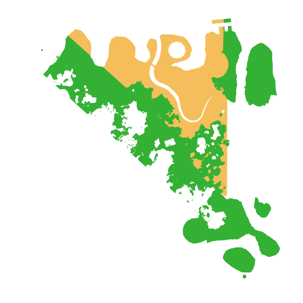 Biome Rust Map: Procedural Map, Size: 3200, Seed: 1236567