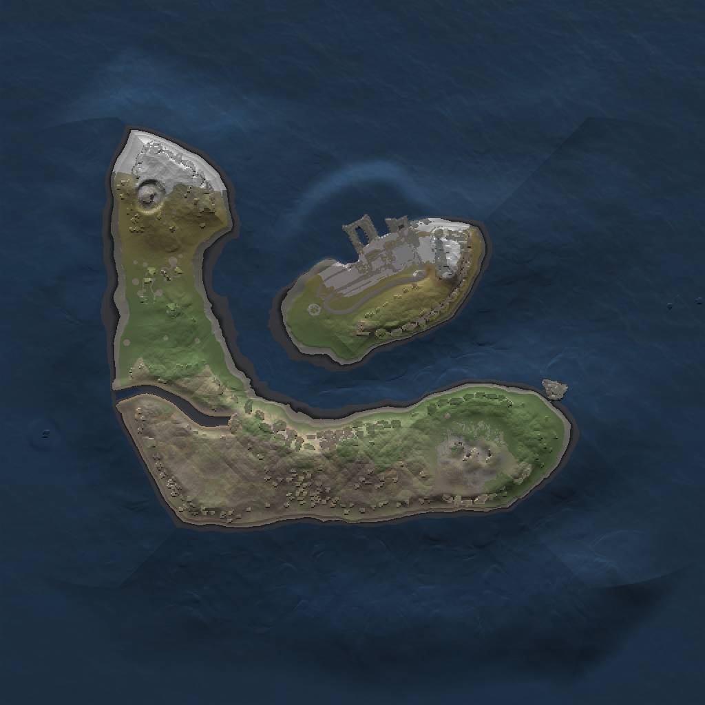 Rust Map: Procedural Map, Size: 1500, Seed: 150, 7 Monuments