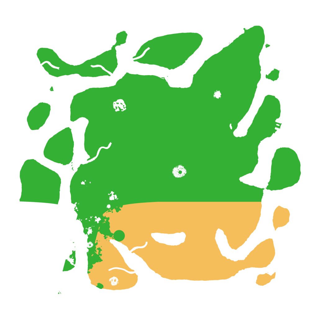 Biome Rust Map: Procedural Map, Size: 3700, Seed: 4000