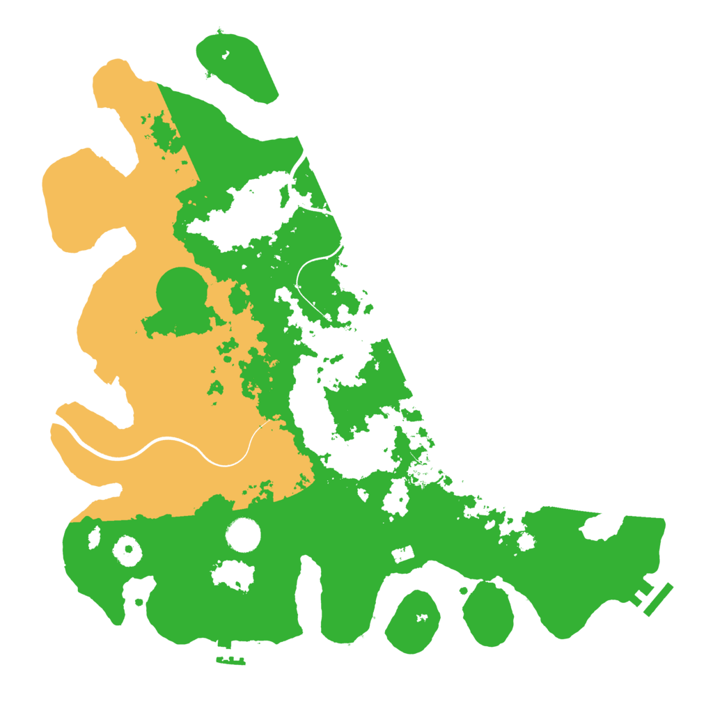 Biome Rust Map: Procedural Map, Size: 3700, Seed: 20210805