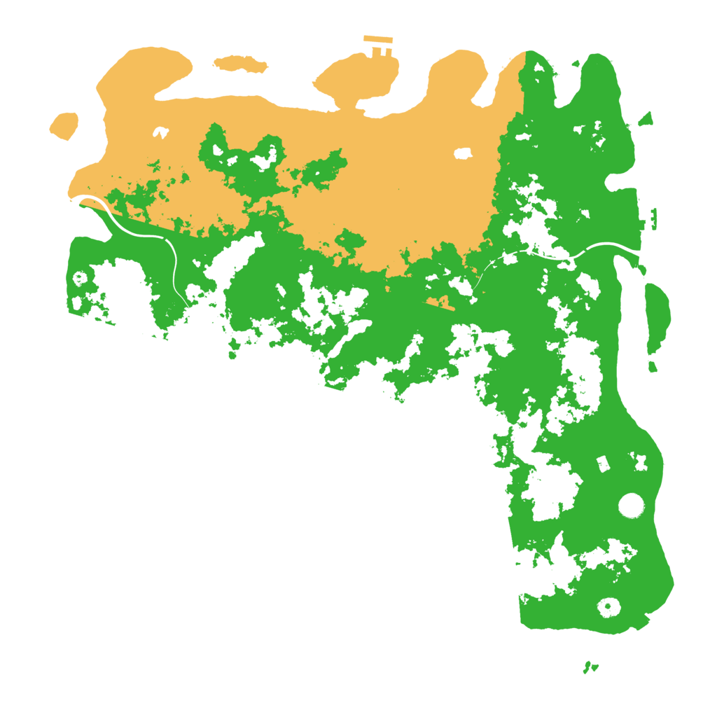 Biome Rust Map: Procedural Map, Size: 4999, Seed: 2147483647