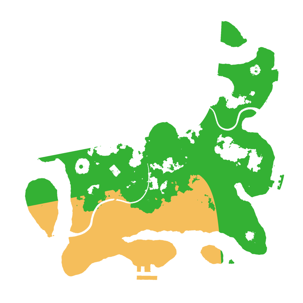 Biome Rust Map: Procedural Map, Size: 3000, Seed: 69421