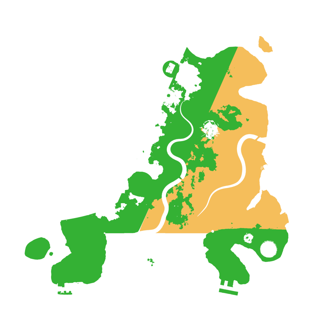 Biome Rust Map: Procedural Map, Size: 3300, Seed: 1258