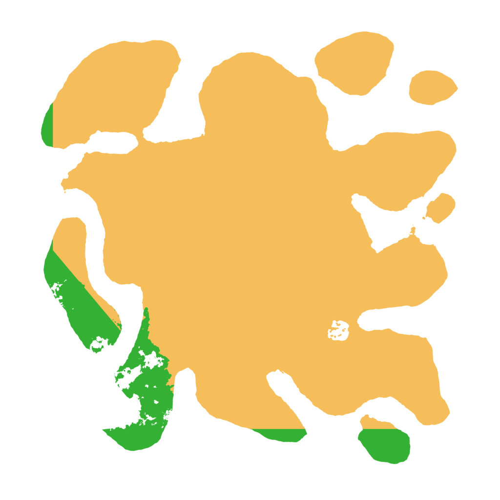 Biome Rust Map: Barren, Size: 3500, Seed: 166123