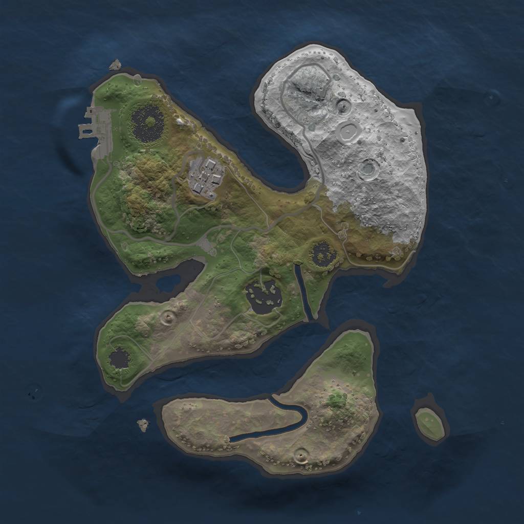 Rust Map: Procedural Map, Size: 2200, Seed: 20210420, 11 Monuments