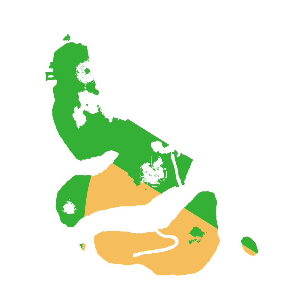 Biome Rust Map: Procedural Map, Size: 2200, Seed: 20210420