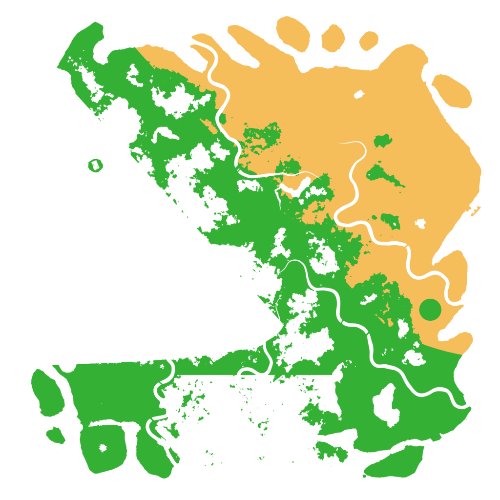 Biome Rust Map: Procedural Map, Size: 6000, Seed: 1500091673