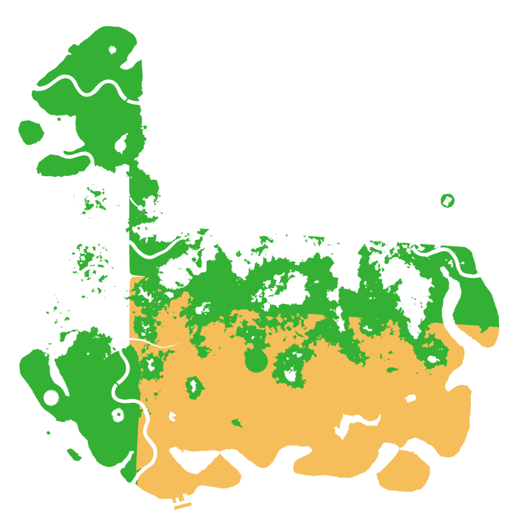 Biome Rust Map: Procedural Map, Size: 6000, Seed: 9485761