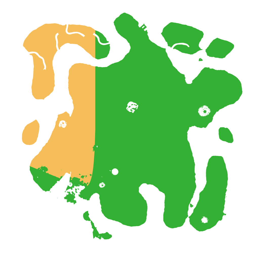 Biome Rust Map: Procedural Map, Size: 3500, Seed: 23121355