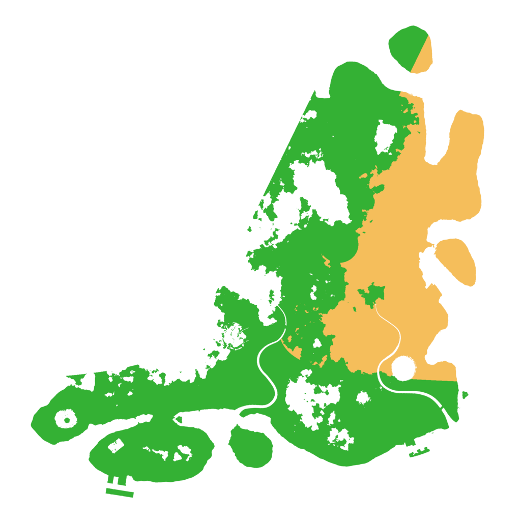 Biome Rust Map: Procedural Map, Size: 3800, Seed: 4296