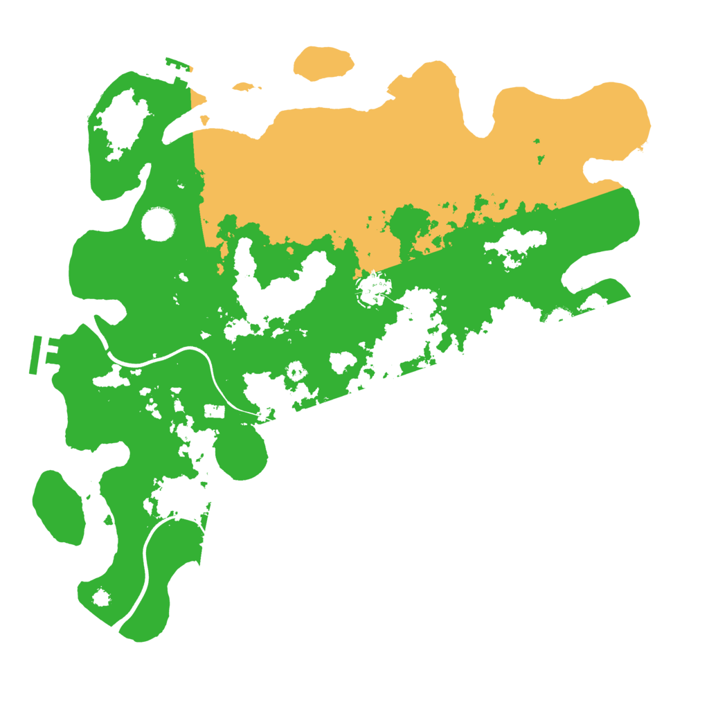 Biome Rust Map: Procedural Map, Size: 3700, Seed: 927281705