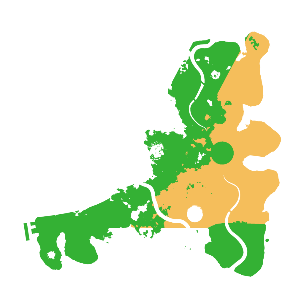 Biome Rust Map: Procedural Map, Size: 3500, Seed: 2517