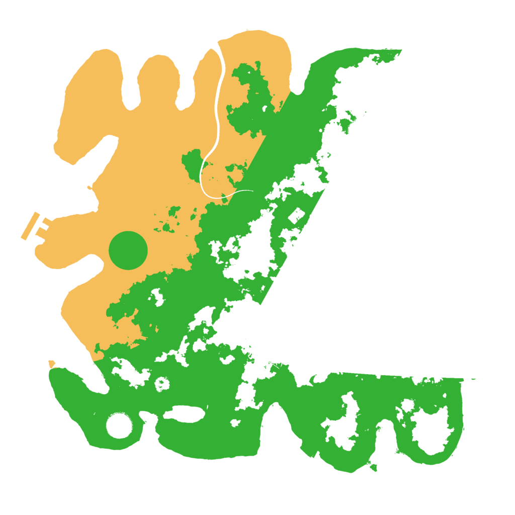 Biome Rust Map: Procedural Map, Size: 3500, Seed: 4595