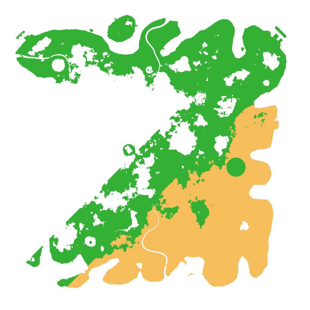 Biome Rust Map: Procedural Map, Size: 4300, Seed: 838802166