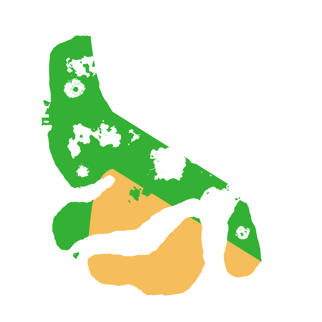 Biome Rust Map: Procedural Map, Size: 2500, Seed: 20210420