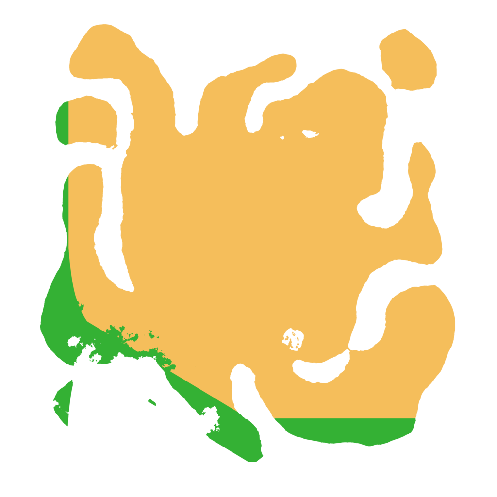 Biome Rust Map: Barren, Size: 3500, Seed: 1343910097