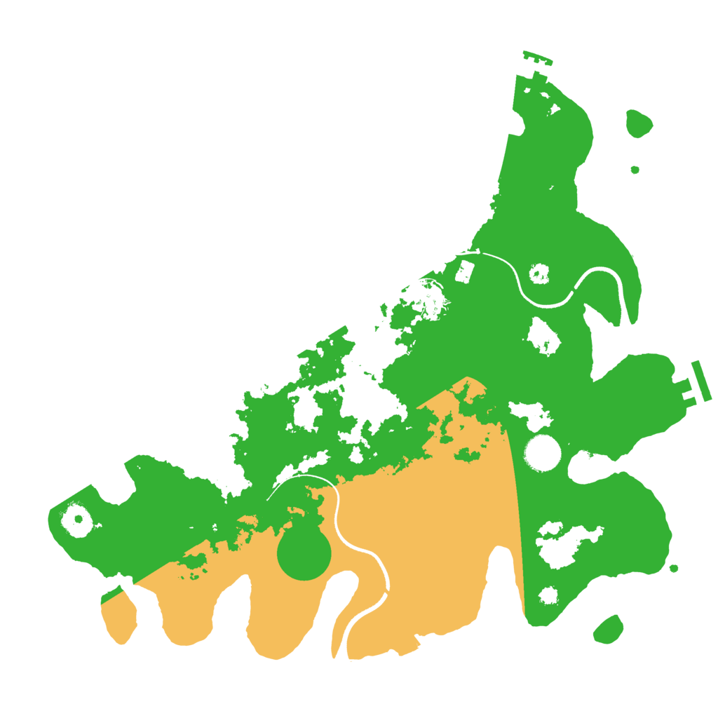 Biome Rust Map: Procedural Map, Size: 3500, Seed: 1552154840