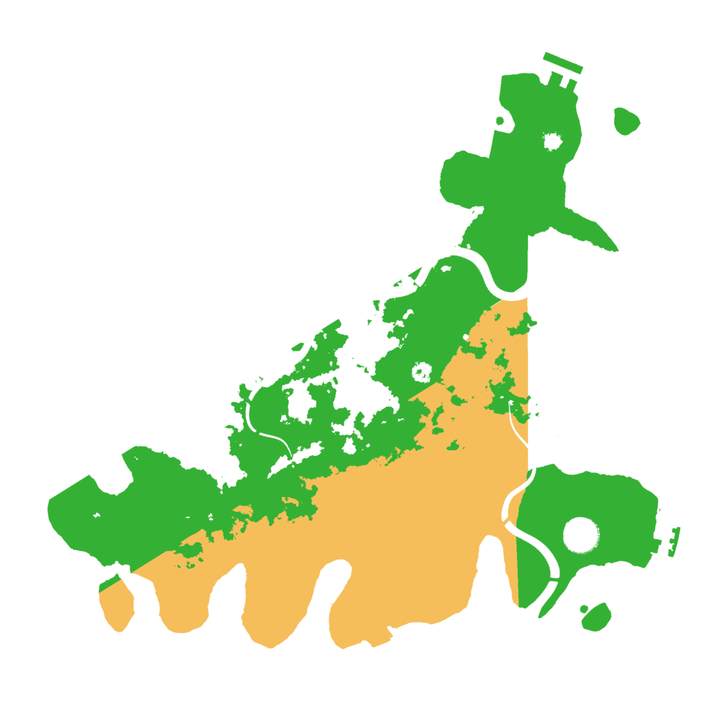 Biome Rust Map: Procedural Map, Size: 3500, Seed: 1552154840