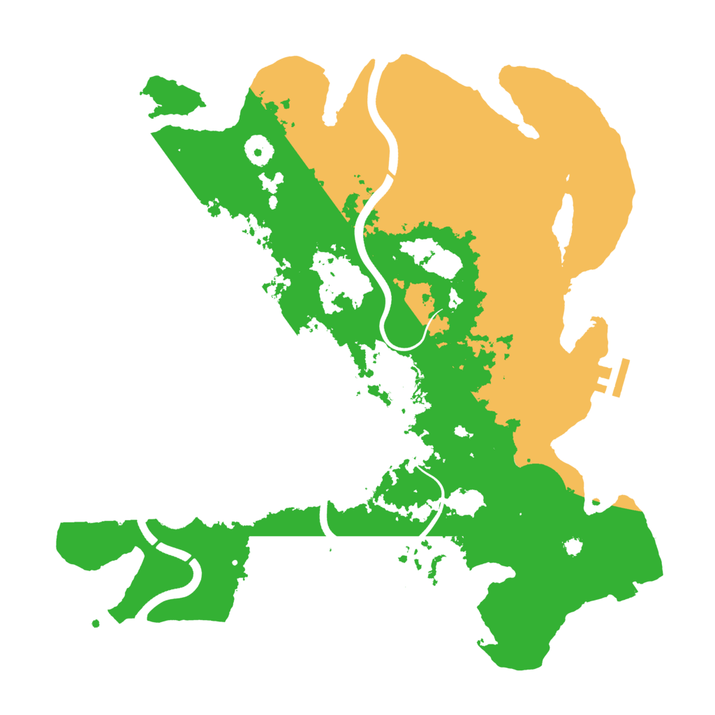 Biome Rust Map: Procedural Map, Size: 3700, Seed: 1892374646