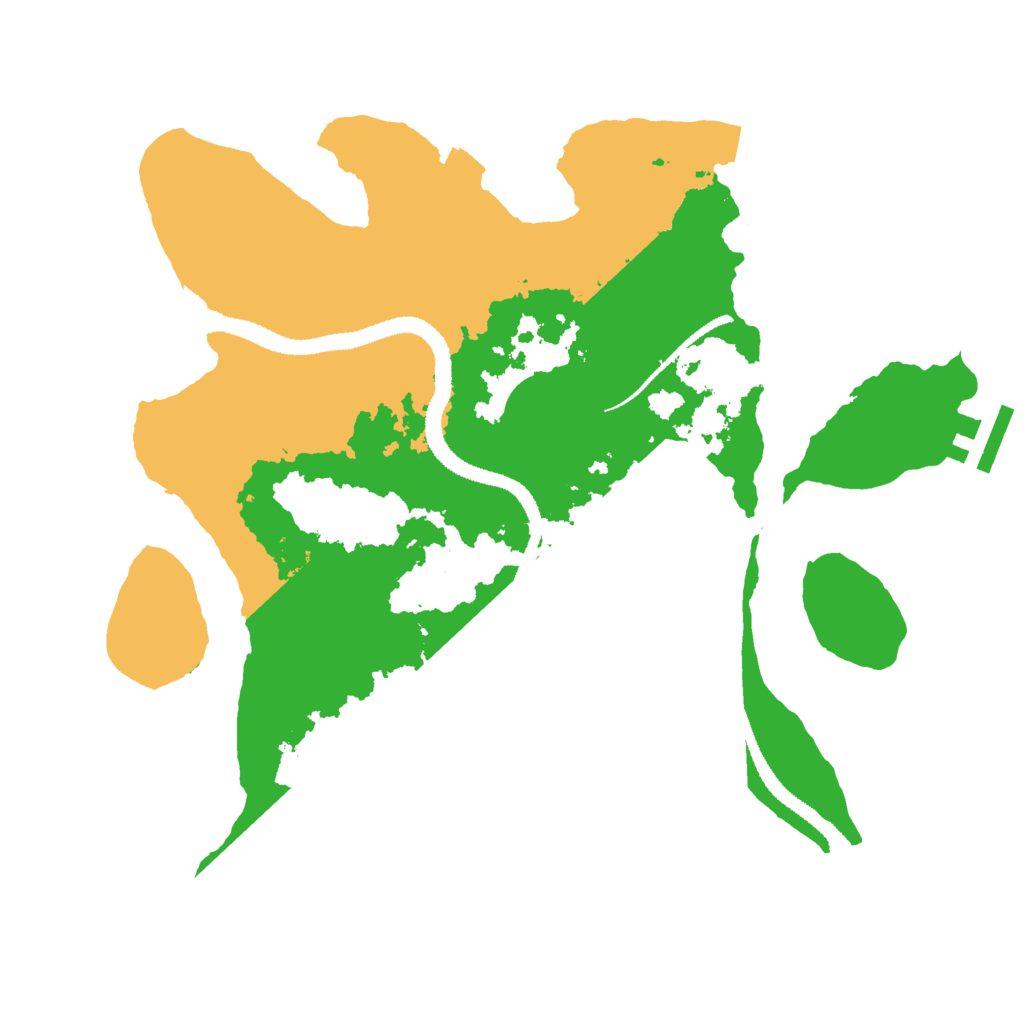 Biome Rust Map: Procedural Map, Size: 3000, Seed: 1829347437