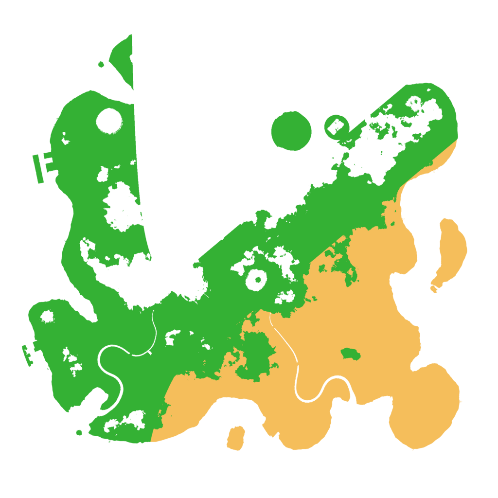 Biome Rust Map: Procedural Map, Size: 3500, Seed: 545545