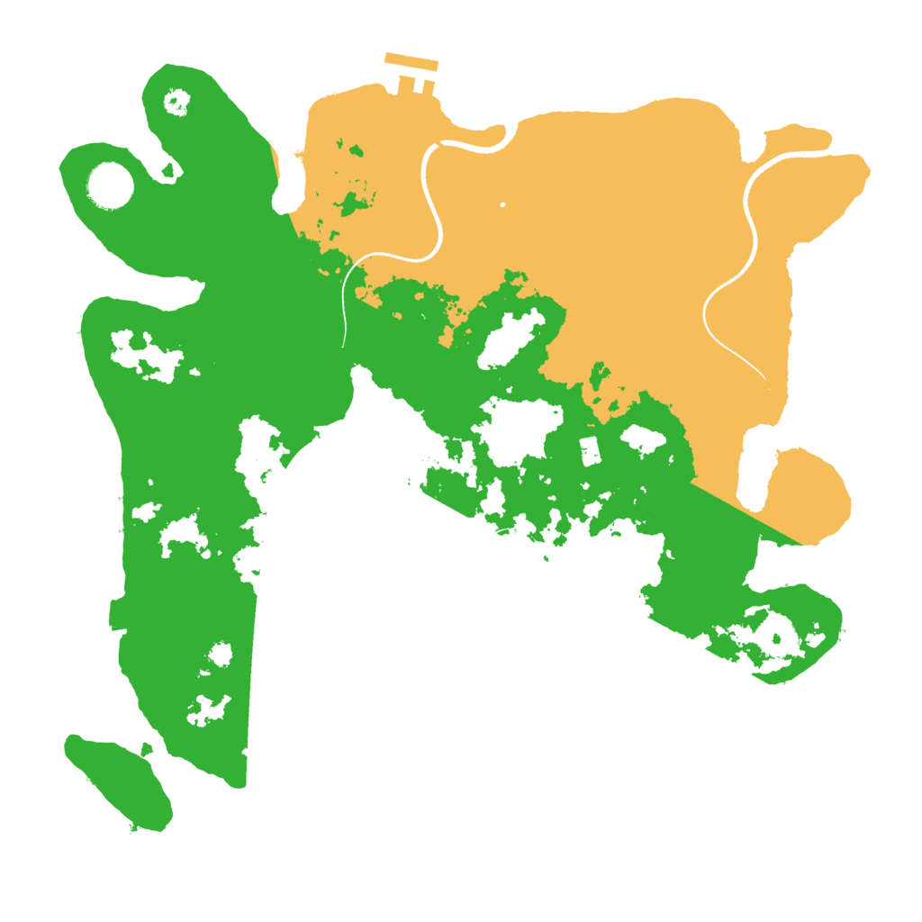 Biome Rust Map: Procedural Map, Size: 3500, Seed: 2101975000