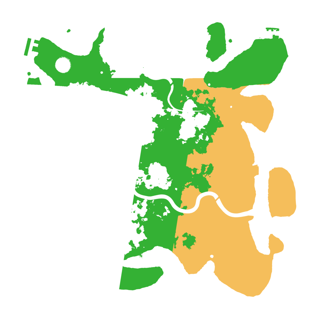 Biome Rust Map: Procedural Map, Size: 3550, Seed: 59462324