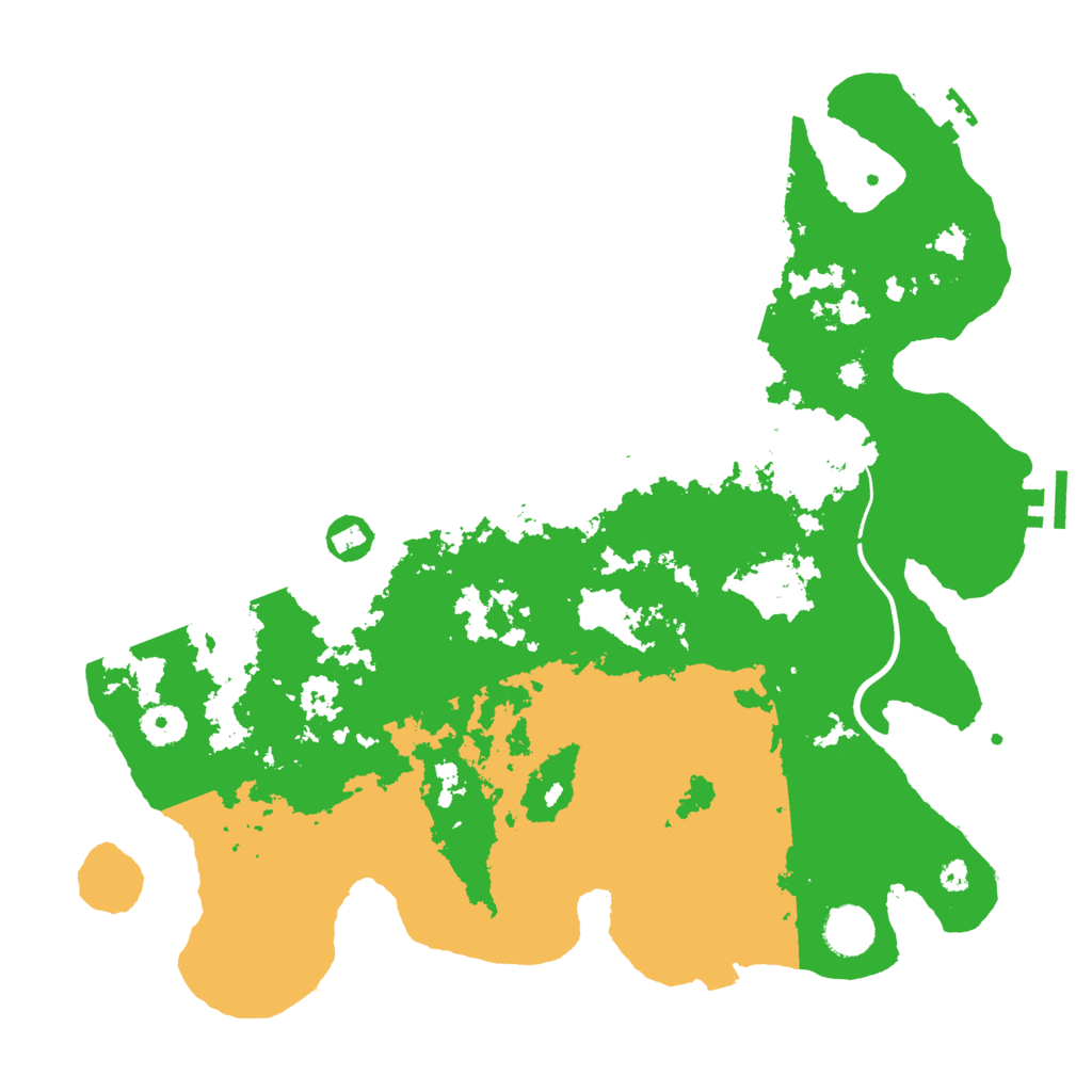 Biome Rust Map: Procedural Map, Size: 3800, Seed: 205634