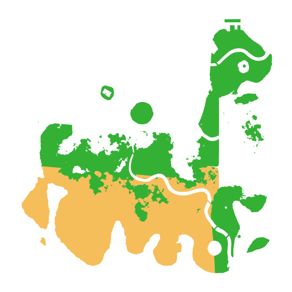 Biome Rust Map: Procedural Map, Size: 3700, Seed: 303011332