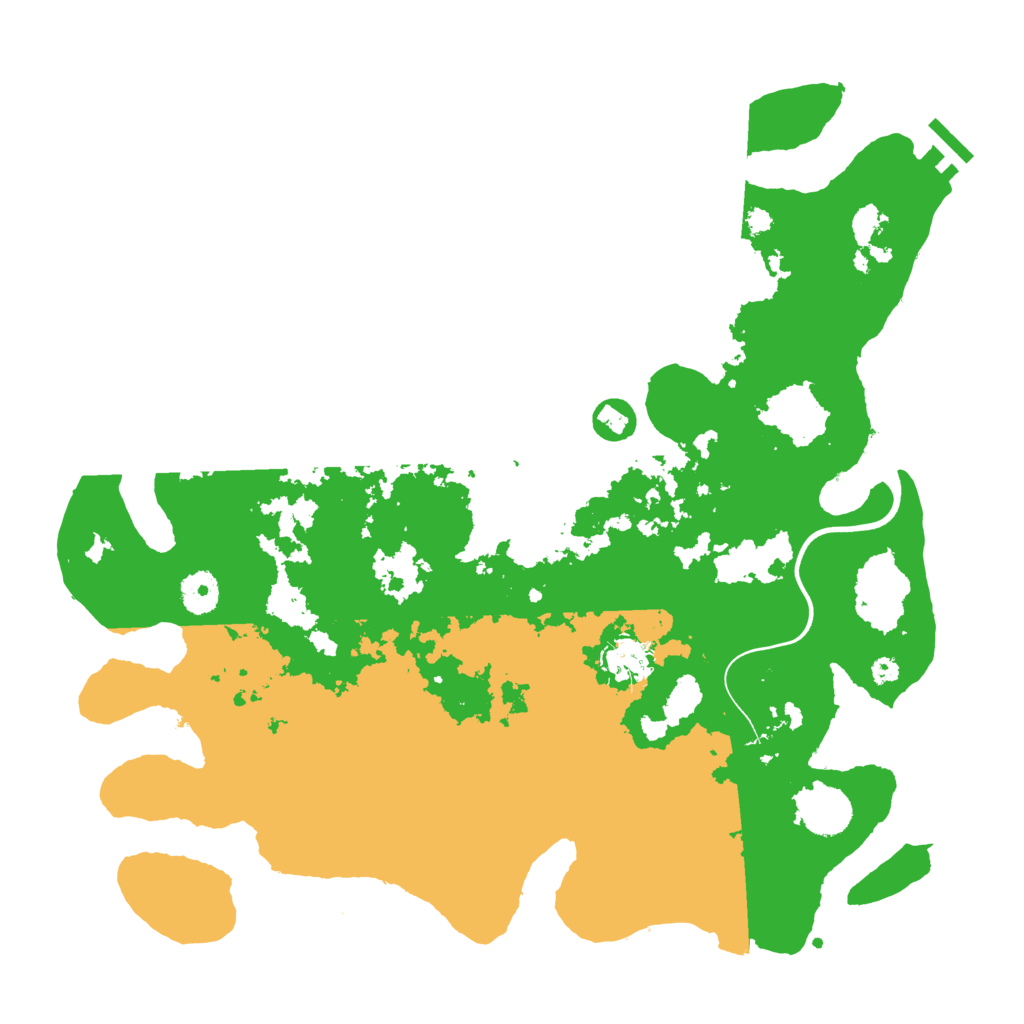 Biome Rust Map: Procedural Map, Size: 3800, Seed: 17652